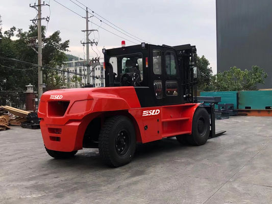FD180 18 Ton Diesel Heavy Duty Forklift Truck Weichai Mesin 4,0g Mast Industri Berat