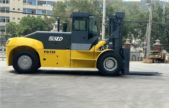 FD160 16 Ton Diesel Heavy Duty Forklift Truck Yuchai Mesin 6.0g Mast Warehouse Logistik