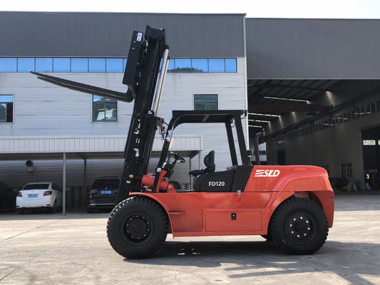 FD150 15 Ton Diesel Heavy Duty Forklift Truck Yuchai Mesin 4,0g Mast Container Handling
