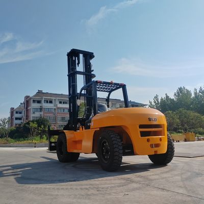 3000mm Tinggi Mast Lifting Heavy Lift Forklift dengan transmisi hidraulik dan mesin Cummins