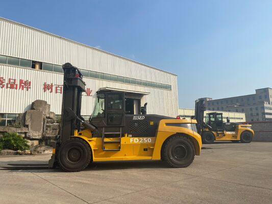 FD200 20 Ton Diesel Truk Forklift Tugas Berat Mesin Cummins 8.0g Logistik Gudang Tiang