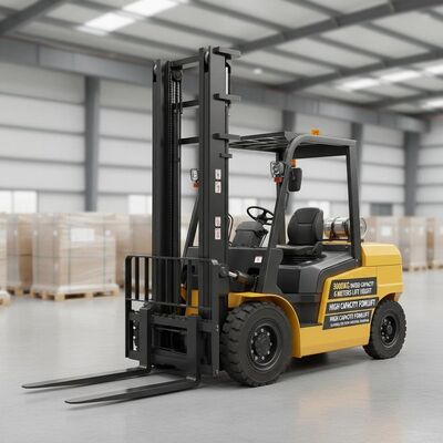 3000kg Kapasitas Nominal Kapasitas Tinggi Forklift Dengan Tinggi Angkat 6 Meter Cocok untuk Penanganan Bahan di Pabrik