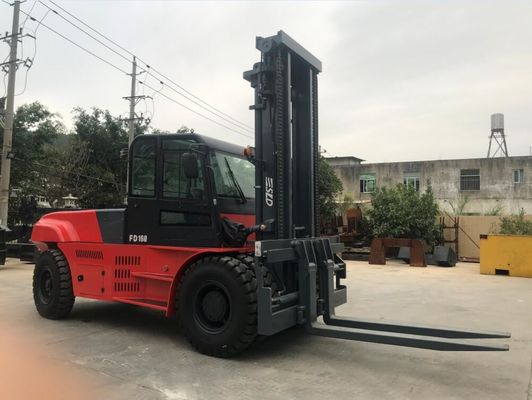 Truk Forklift Pengimbang 16Ton Dengan Kabin Pemandangan Luas A