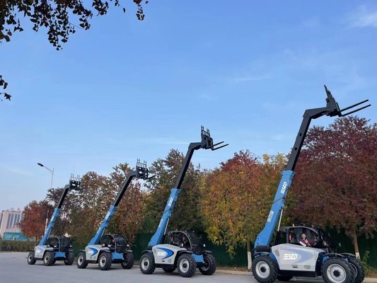 3 Ton Telescopic Forklift Loader 7m 14m 17m Dengan Mesin Diesel CUMMINS
