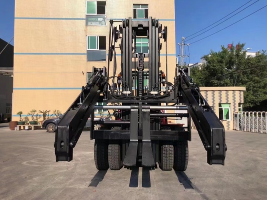 Forklift Angkat Berat 12 Ton Dengan Aksesori Khusus Fork Clamp Positioner Holder