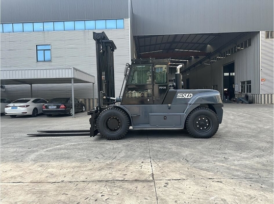 Kabin penuh 12 Ton Forklift Angkat Berat Kuat Dengan AC