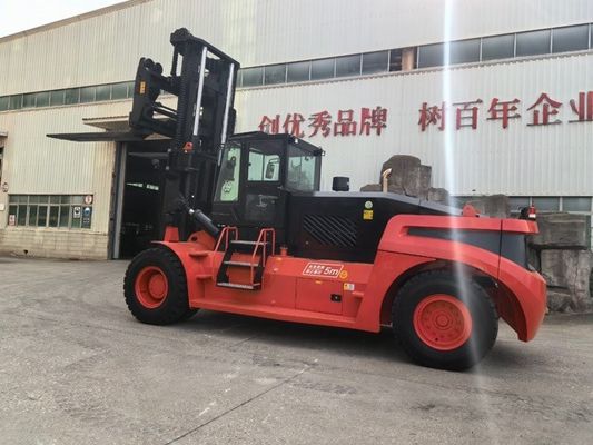 FD140 14 Ton Diesel Tugas Berat Truk Forklift Mesin Cummins 3.5g Tiang Industri Berat