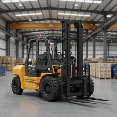 FD250 25 Ton Diesel Heavy Duty Forklift Truck Mesin Weichai 5.5g Mast Container Handling