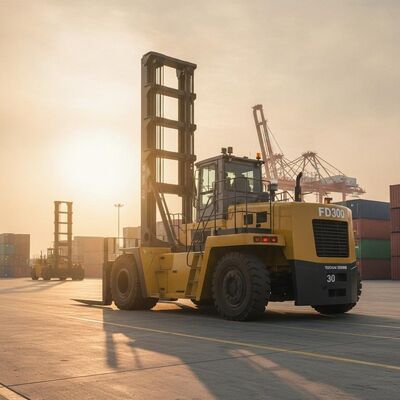 FD300 30 Ton Diesel Heavy Duty Forklift Truck Yuchai Mesin 5.5g Mast Container Handling