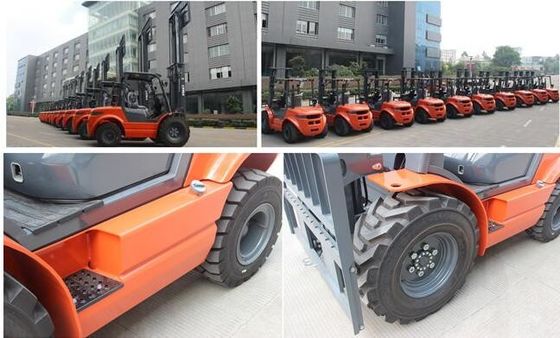 Counterweight 4WD 4X4 2.5 Ton 3000mm Forklift Medan Kasar