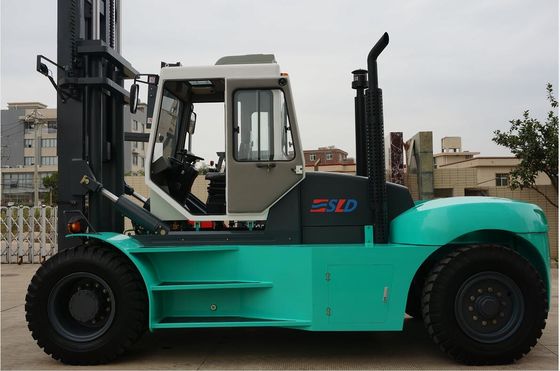 High Rise 20 ton 44k Counterbalance Fork Truck Dengan Kabin A C