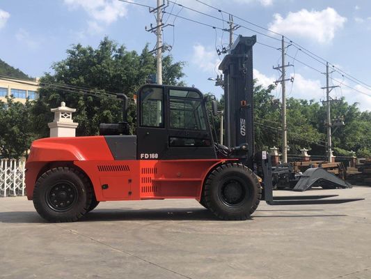 FD320 32 Ton Diesel Heavy Duty Forklift Truck Mesin Weichai 4,0g Pengendalian Kontainer Mast