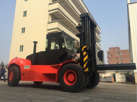 Truk Garpu Tugas Berat FD250 25t Dengan sistem Hidrolik Roll Prong