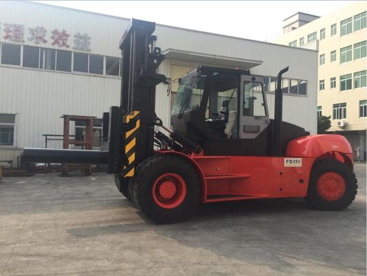 4m Tiang FD250 25 Ton 50k Truk Forklift Angkat Berat Otomatis