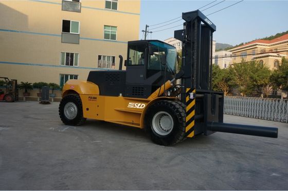FD300 30 Ton Angkat Berat Forklift Lift Truck Dengan Roll Prong