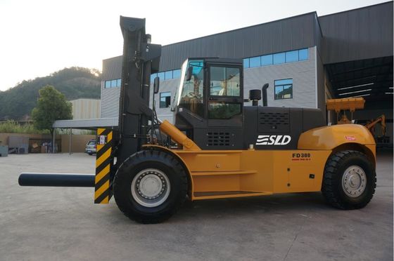 FD300 30 Ton Angkat Berat Forklift Lift Truck Dengan Roll Prong
