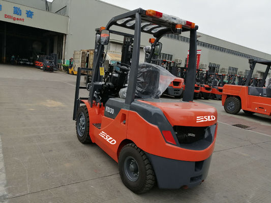 3m FD30 3000kg Diesel 3 Ton Forklift Truck Dengan Side Shift