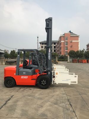 Tiang 6m mengangkat Mesin Truk Forklift Diesel Pallet 8k 4 Ton