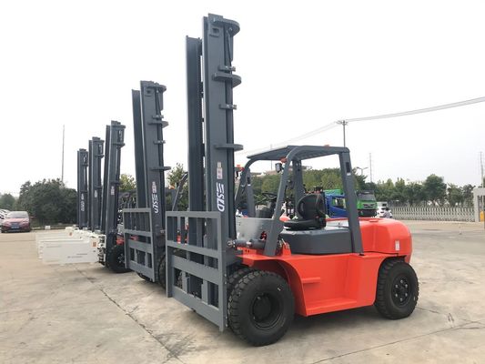 FD70 6m 7 Ton Truk Forklift Diesel Dengan Triplex Gratis Penuh