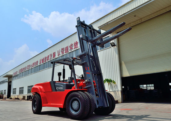 3000mm FD100 Penanganan Material 10t Diesel Forklift Truck