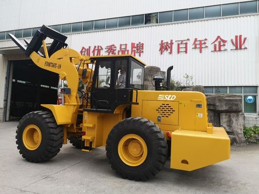 Flameproof 18T Forklift Front End Loader Dengan Steel Coil Fork