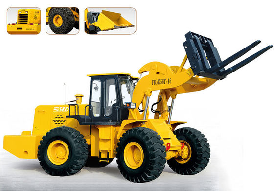 Wheel Loader Forklift Depan 16t Untuk Penanganan Marmer