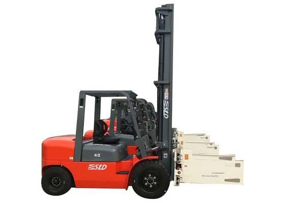 Tiang 6m mengangkat Mesin Truk Forklift Diesel Pallet 8k 4 Ton