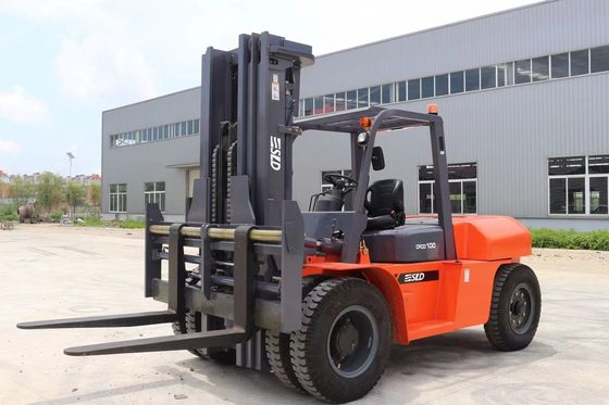 3000mm Tinggi Angkat 10000kgs Nilai Beban 13000mm Berat Layanan 10 Ton Forklift