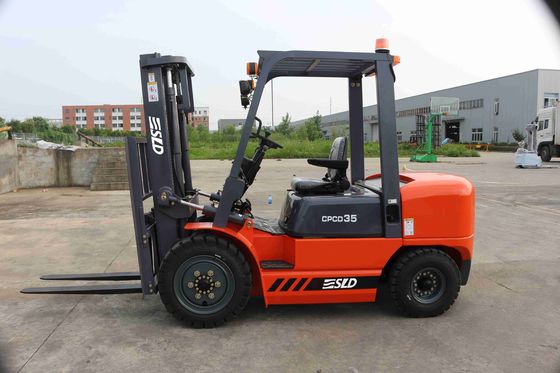 Truk Forklift Diesel Hidrolik Dinilai Kapasitas 3500Kgs Dengan Kursi OPS / ORS