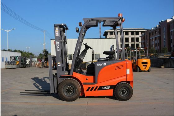 1800kgs Truk Forklift Listrik Kecil Dengan Panjang Garpu 1070mm