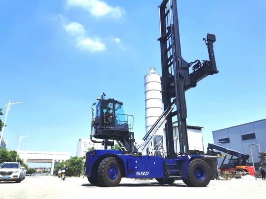 OEM 9 Ton Load Forklift Container Handler Dengan Mesin Cummins