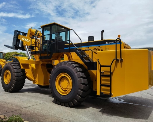 52 Ton Forklift Loader Untuk Mengangkat Blok Batu Besar