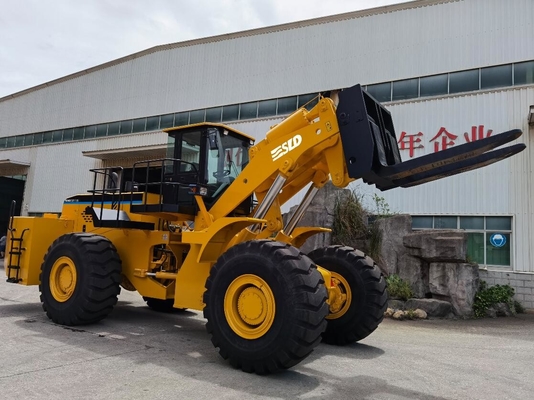 52 Ton Forklift Loader Untuk Mengangkat Blok Batu Besar